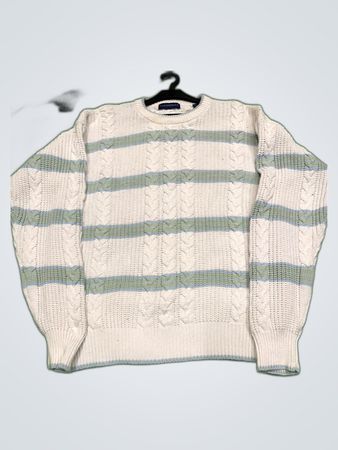 Claybrooke Striped Cable Knit Sweater