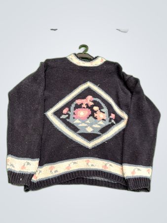 Cambridge Spirit Floral Knit Sweater