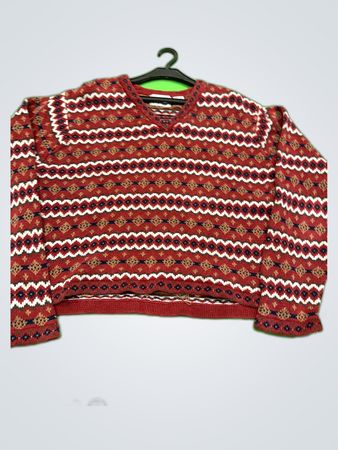 Paul Harris Design V-Neck Knit Sweater