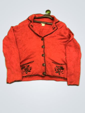 Reflections Red Knit Cardigan