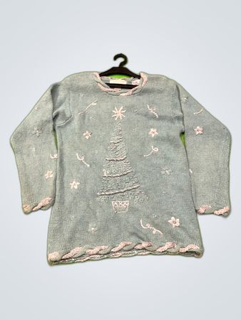 Petite Sophisticate Christmas Knit Sweater
