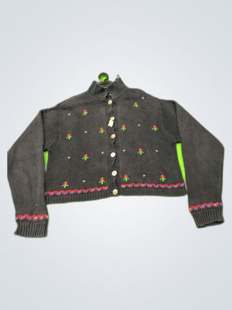 Lizsport Floral Knit Cardigan