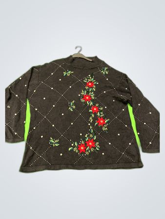 Victoria Jones Woman Embroidered Sweater