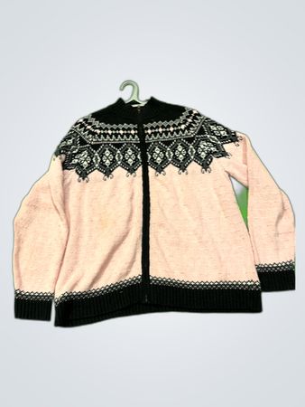Sag Harbor Zip-Up Knit Cardigan