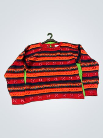 Unbranded Multicolor Striped Knit Sweater
