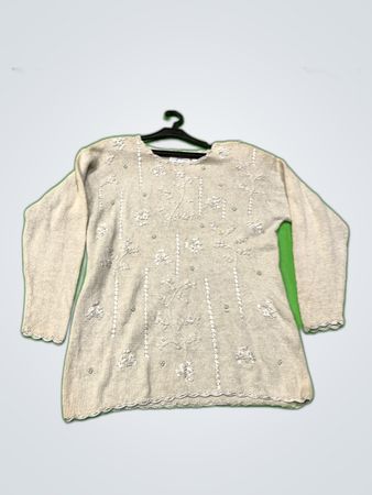 Shenaniigans Embroidered Knit Sweater