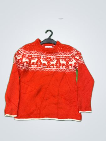 Monoprix Kids Red Christmas Sweater