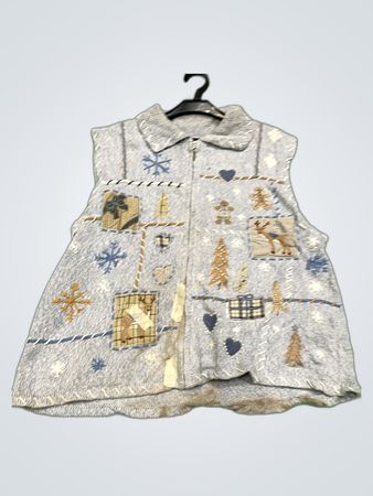 EbiKA & Co. Christmas Knit Cardigan Vest