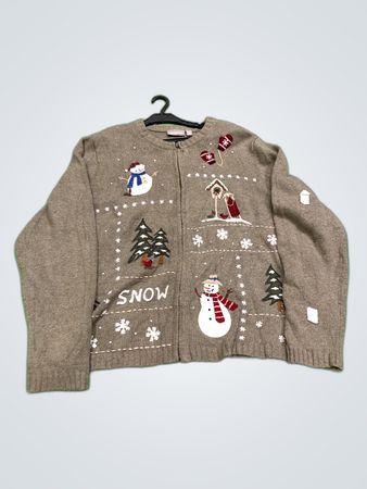 Craft & Barrow Grey Knitted Cardigan