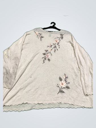 Koretet Embroidered Knit Cardigan