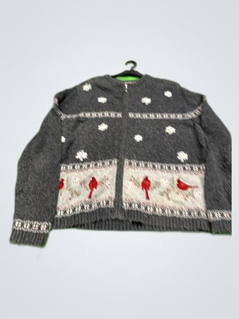Craft & Barrow Grey Knit Cardigan