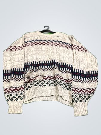 The Lodge Patterned Cotton Knit Sweater