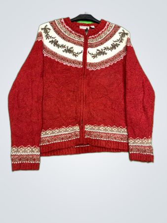 Craft & Barrow Red Knit Cardigan