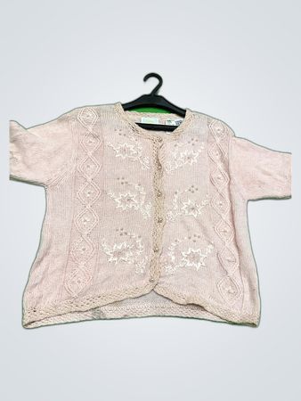 Pink Knit Cardigan