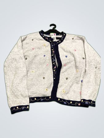 Northern Reflections Floral Embroidered Cardigan