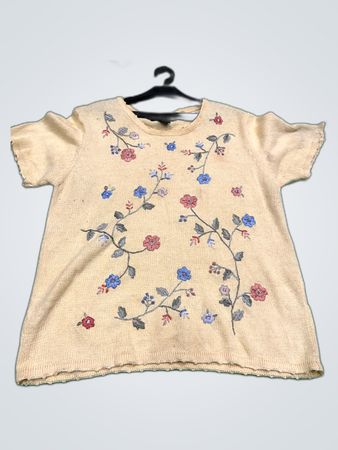 Salon Studio Embroidered Knit Sweater