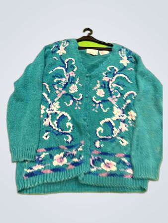Teal Knit Sweater