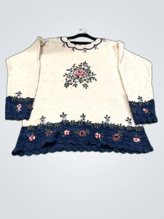 Teddi Floral Knit Sweater