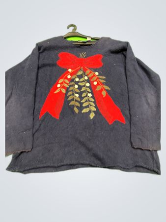 Liz Claiborne Embroidered Holiday Sweater