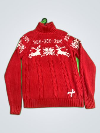 Lands' End Reindeer Sweater