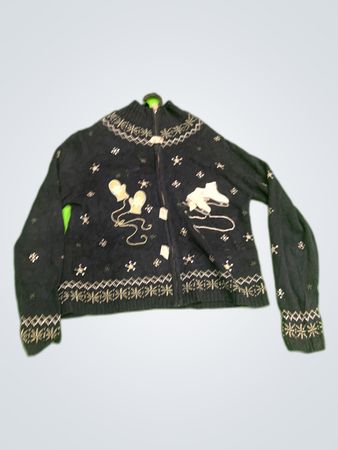 Christopher & Banks Embroidered Knit Cardigan