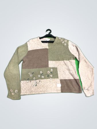 Christopher & Banks Patchwork Knit Sweater