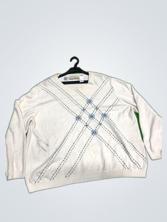 Alfred Dunner Embroidered Knit Sweater