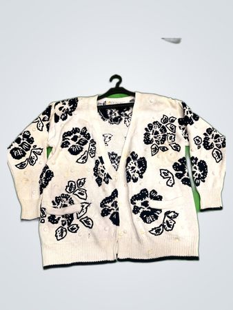 Chaus Floral Knit Cardigan