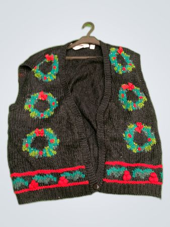 Blair Boutique Knit Christmas Cardigan Vest