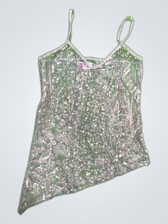 Upcycled Sequined Tank Top