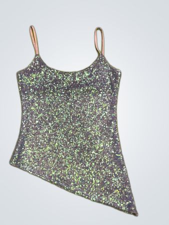 Upcycled Sequined Camisole Top