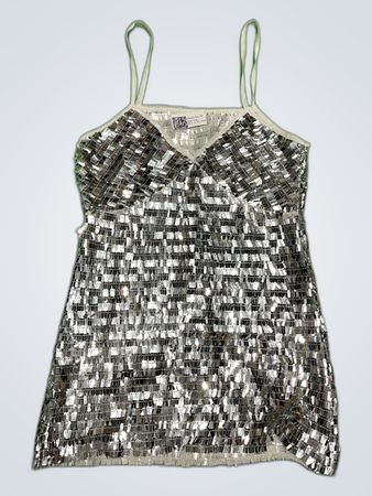 Upcycled Sequin Tank Top
