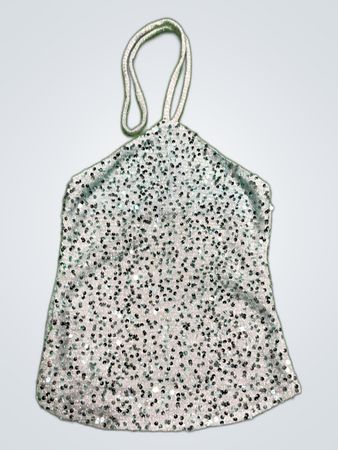Upcycled Sequined Halter Top