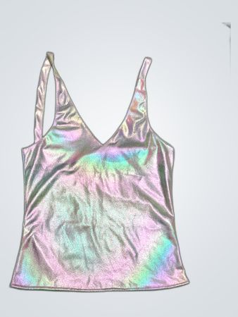 Upcycled Holographic Tank Top