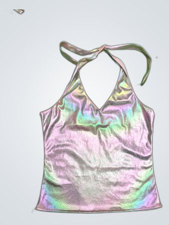 Upcycled Halter Neck Top