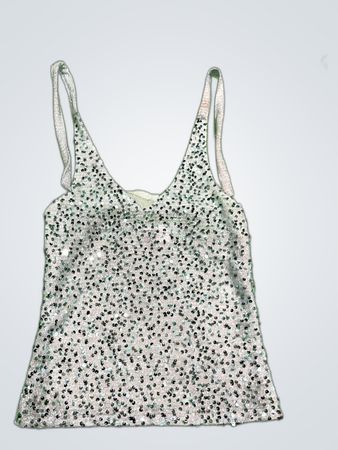 Upcycled Sequined Tank Top