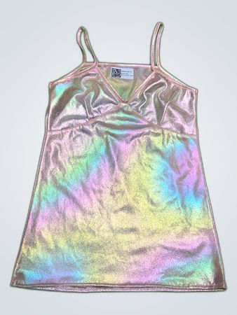 Upcycled Iridescent Tank Top
