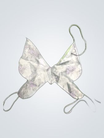 Upcycled Unbranded Silver Lace Halter Cami Top