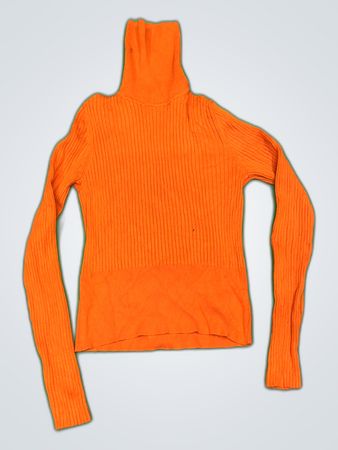 Zara Orange Turtleneck Sweater