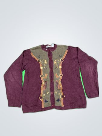 Lucia Petites Embroidered Knit Cardigan