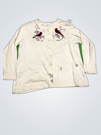 C.J. Banks Embroidered Knit Cardigan
