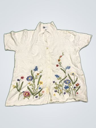 DYAMART Embroidered Short Sleeve Shirt