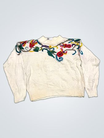 Premiere Editions Embroidered Knit Sweater