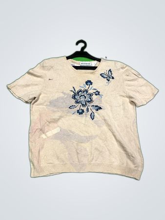 Alfred Dunner Embroidered Knit Top