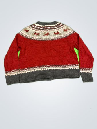 Croft & Barrow Reindeer Knit Cardigan