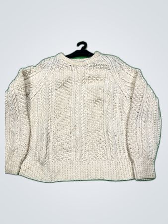 Unbranded Cream Cable Knit Sweater