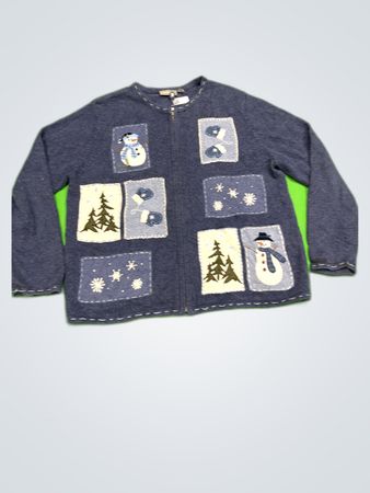 Croft & Barrow Navy Knit Cardigan