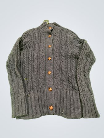 Gray Cable Knit Sweater