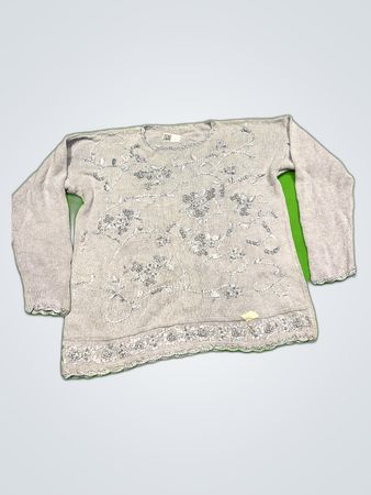 Gray Long-Sleeve Sweater