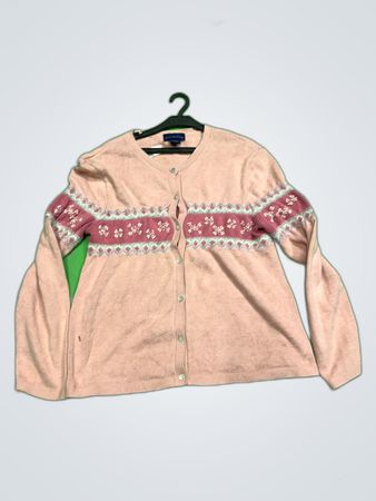Charter Club Floral Knit Cardigan